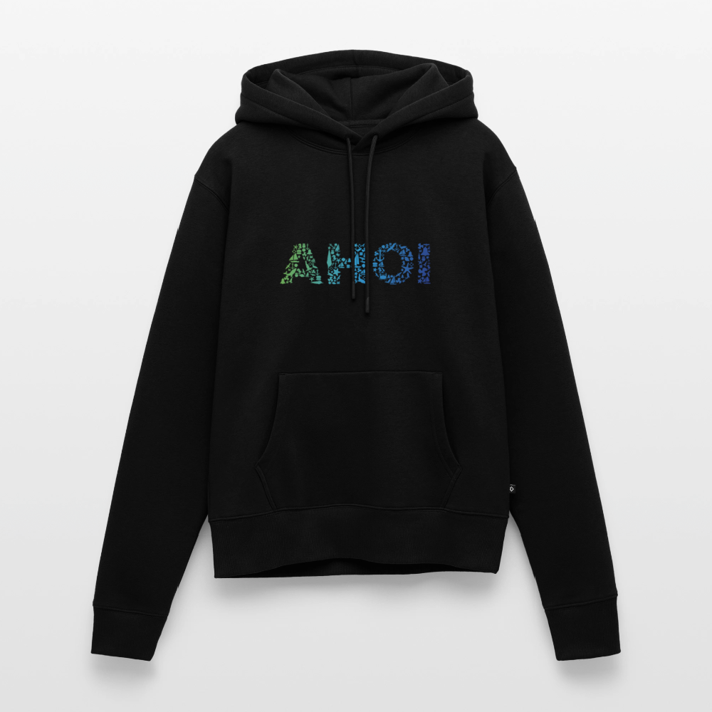 Damen Premium Hoodie - Ahoi doodles - Schwarz