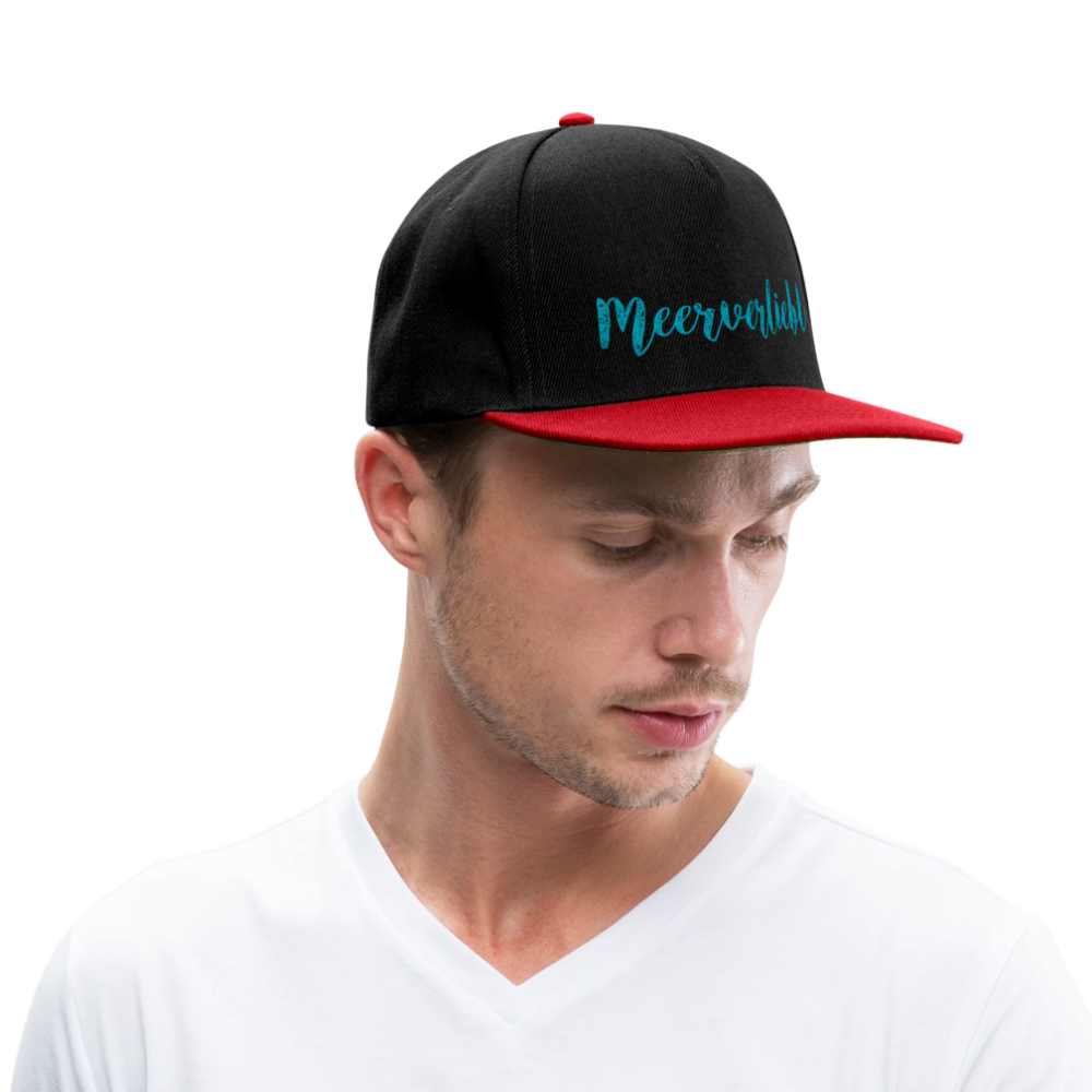 Snapback Cap - Meerverliebt - Schwarz/Rot