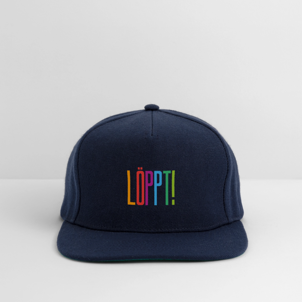 Snapback Cap - Löppt! - Navy/Navy