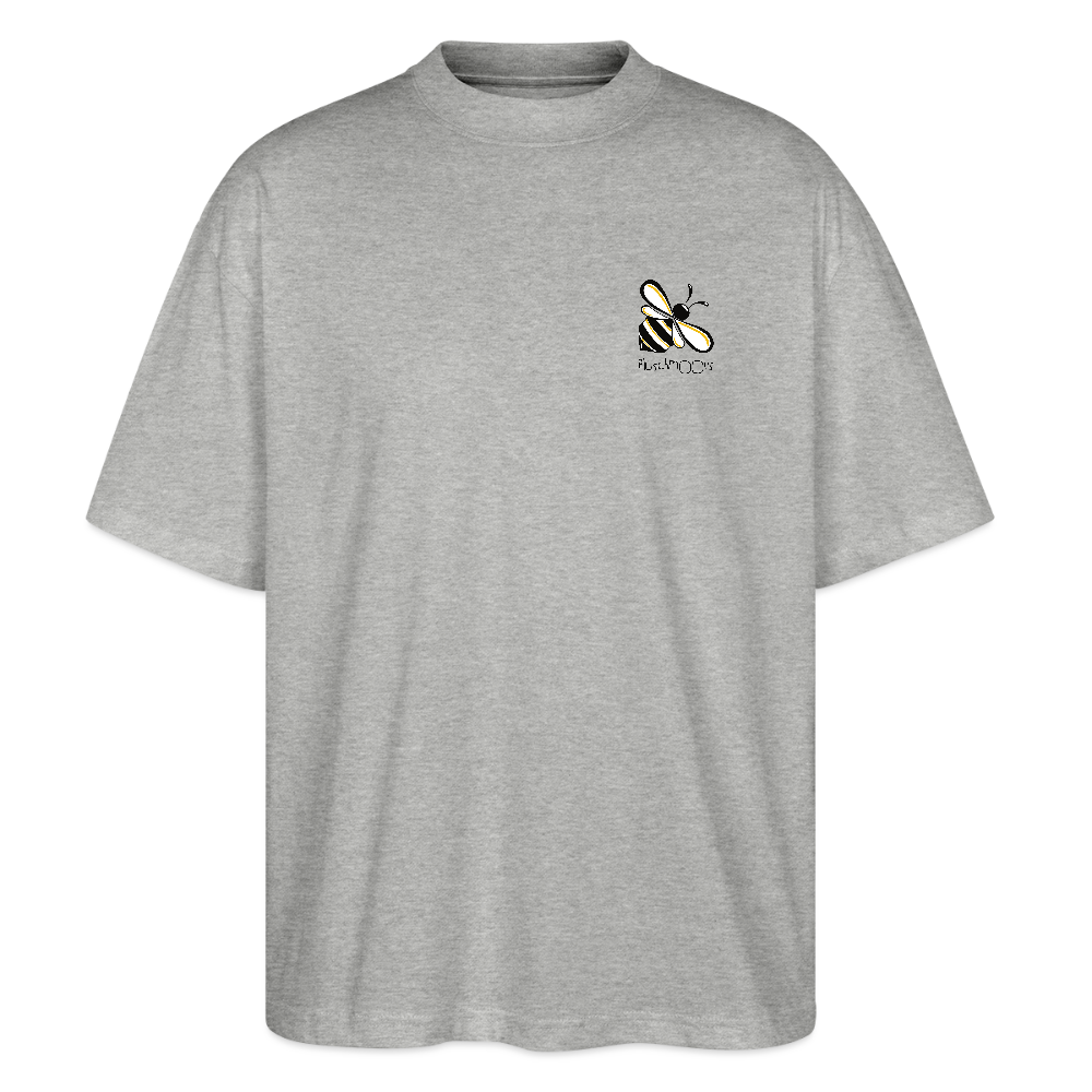 Unisex Oversize Bio-T-Shirt - Plüschmoors - Grau meliert