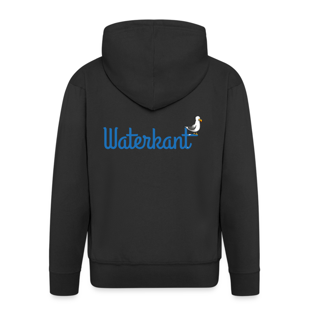Männer Premium Kapuzenjacke - Waterkant - Schwarz