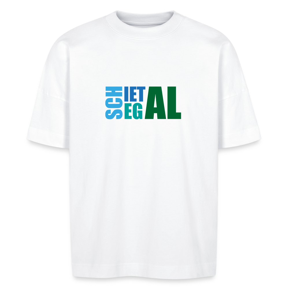 Unisex Oversize Bio-T-Shirt -Schietegal - Weiß