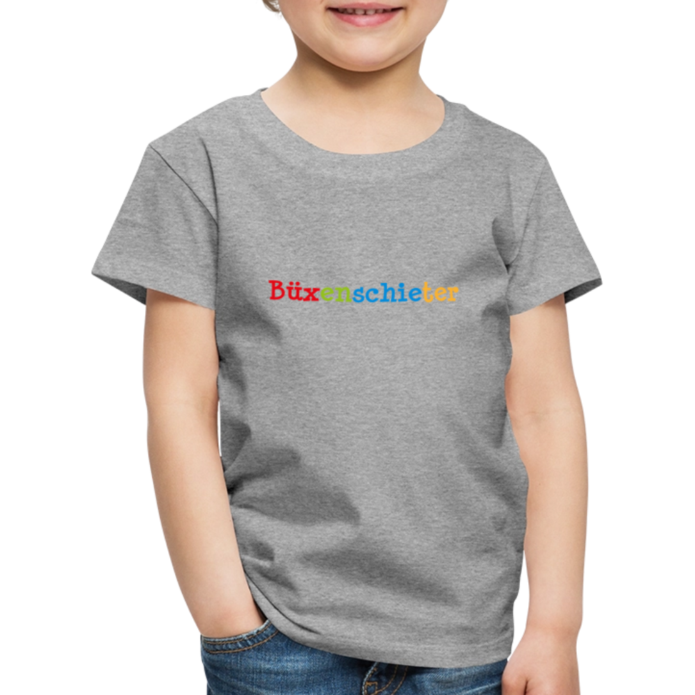 Kinder Premium T-Shirt - Büxenschieter - Grau meliert
