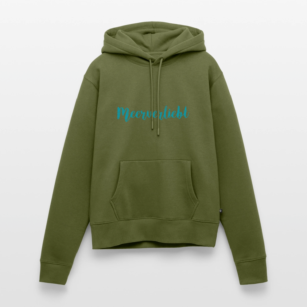 Damen Premium Hoodie - Meerverliebt - Khaki