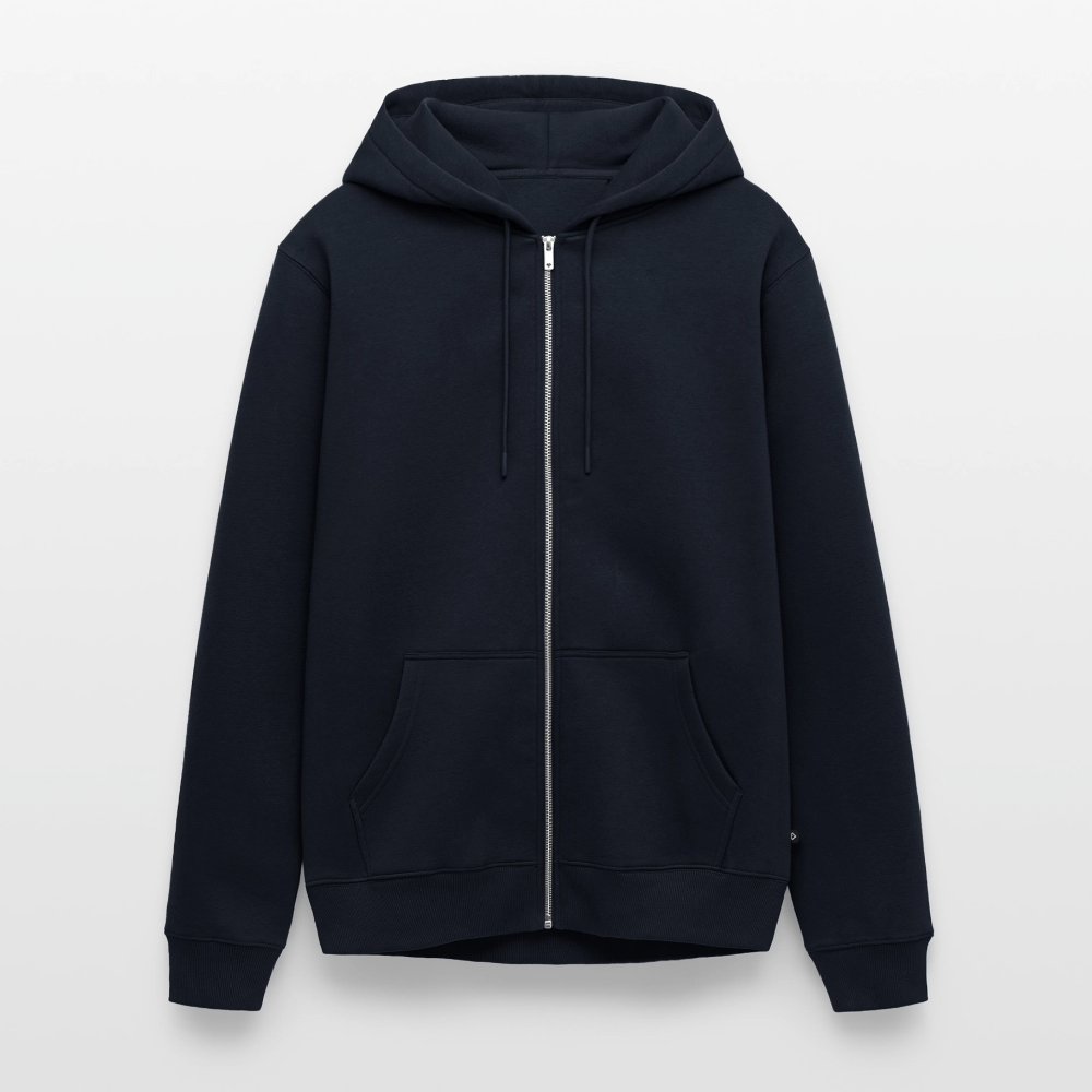Herren Premium Kapuzenjacke - wat'n Schietweer (weiss) - Navy