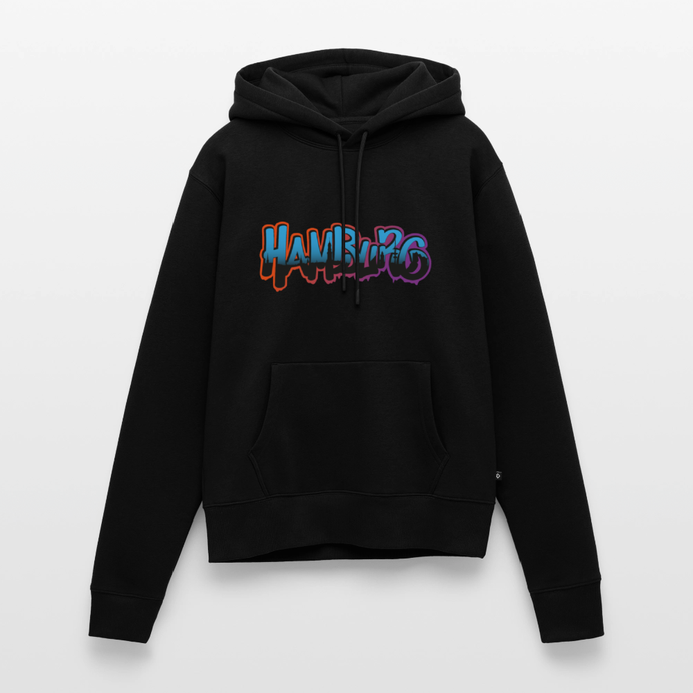 Damen Premium Hoodie - Hamburg - Schwarz