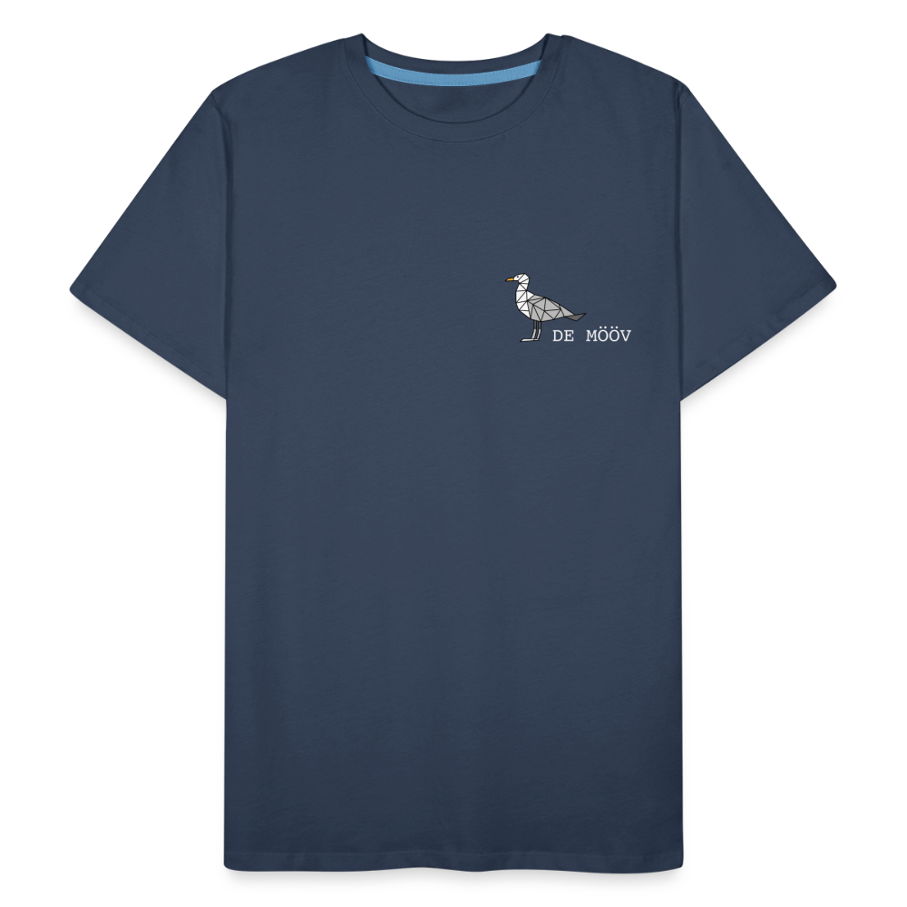 Männer Premium Bio T-Shirt - de mövv (weiss) - Navy