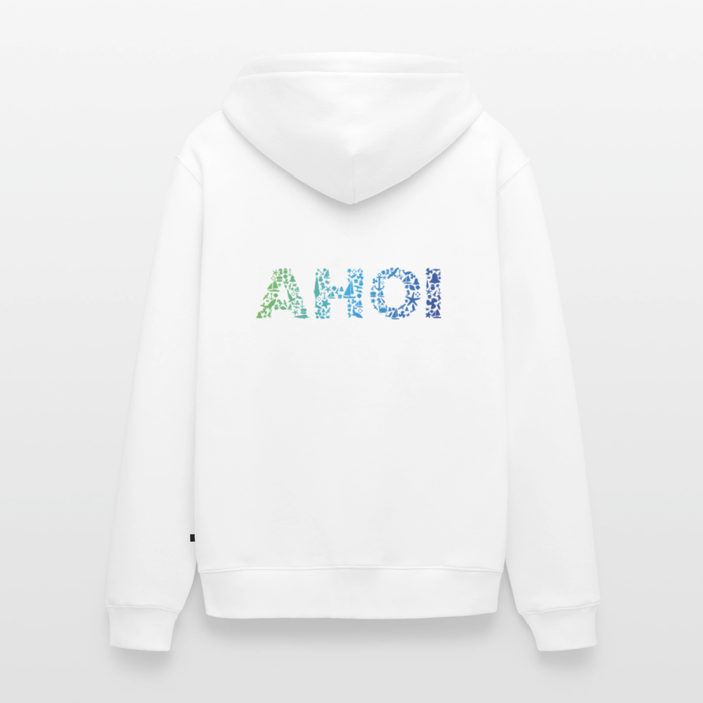 Herren Premium Kapuzenjacke - Ahoi doodles - Weiß