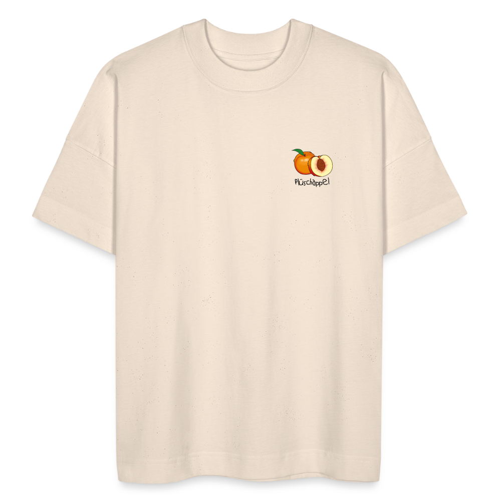 Unisex Oversize Bio-T-Shirt - Plüschappel - Naturweiß
