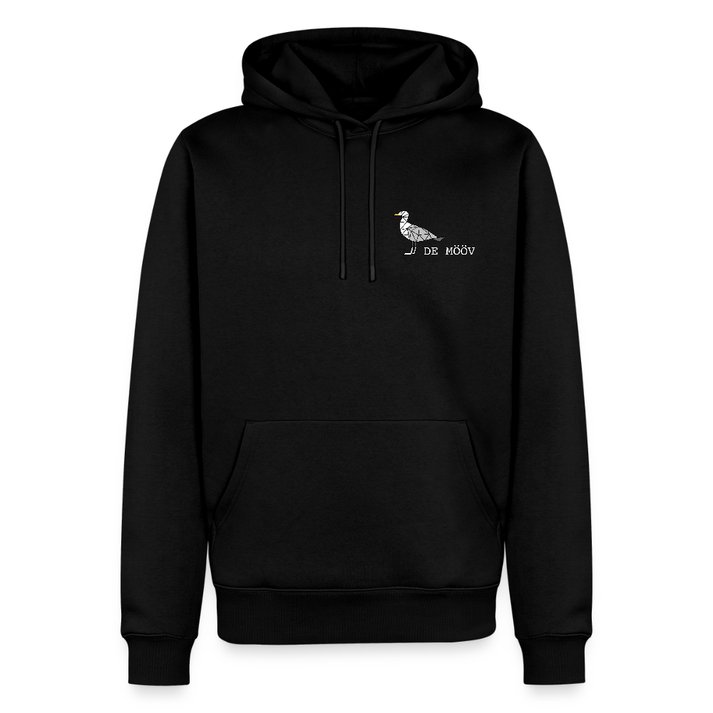 Herren Premium Hoodie - de Mööv (weiss) - Schwarz