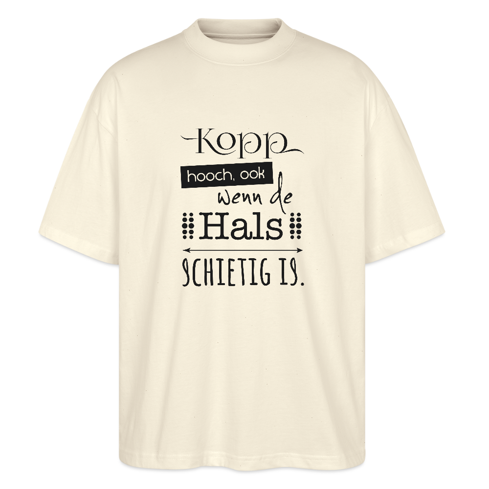 Unisex Oversize Bio-T-Shirt - Kopp hooch - Weißgrau