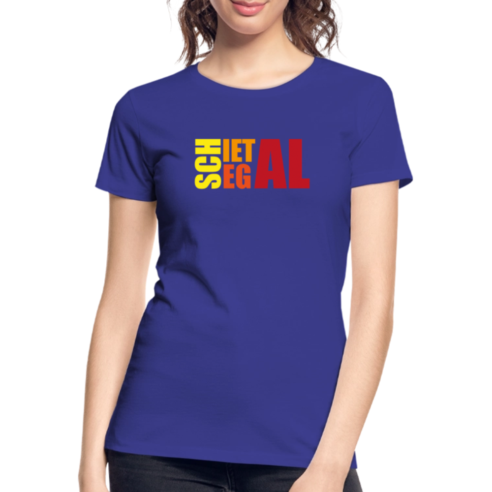Frauen Premium Bio T-Shirt - Schietegal - Königsblau