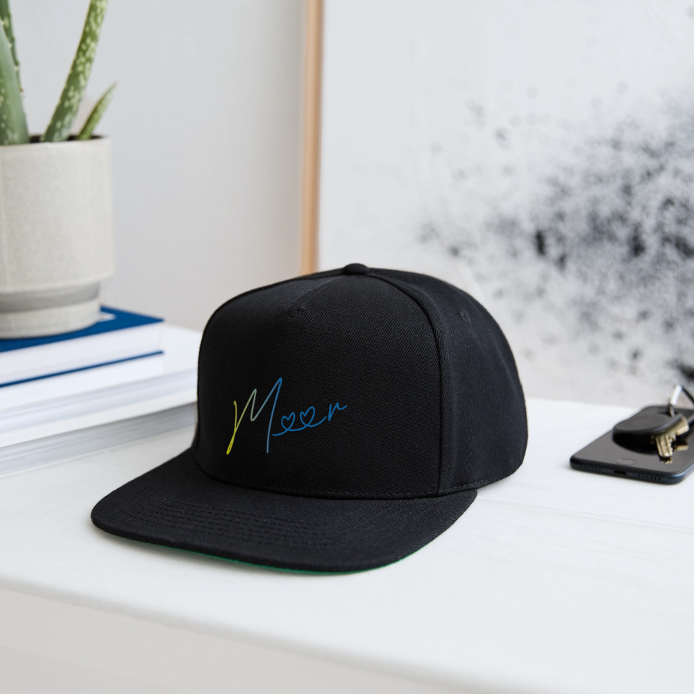 Snapback Cap - Meer - Schwarz/Schwarz
