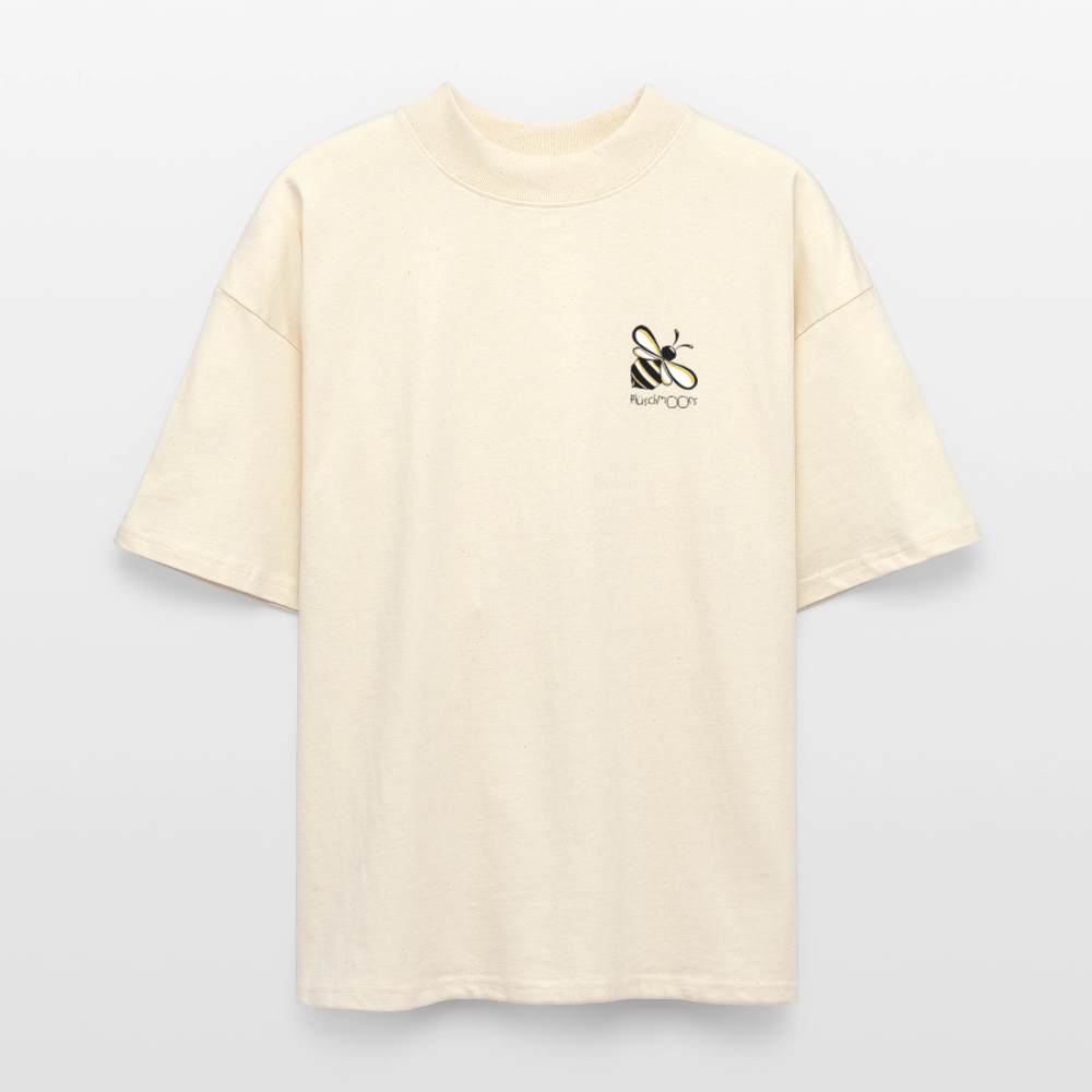 Unisex Oversize Bio-T-Shirt - Plüschmoors - Weißgrau