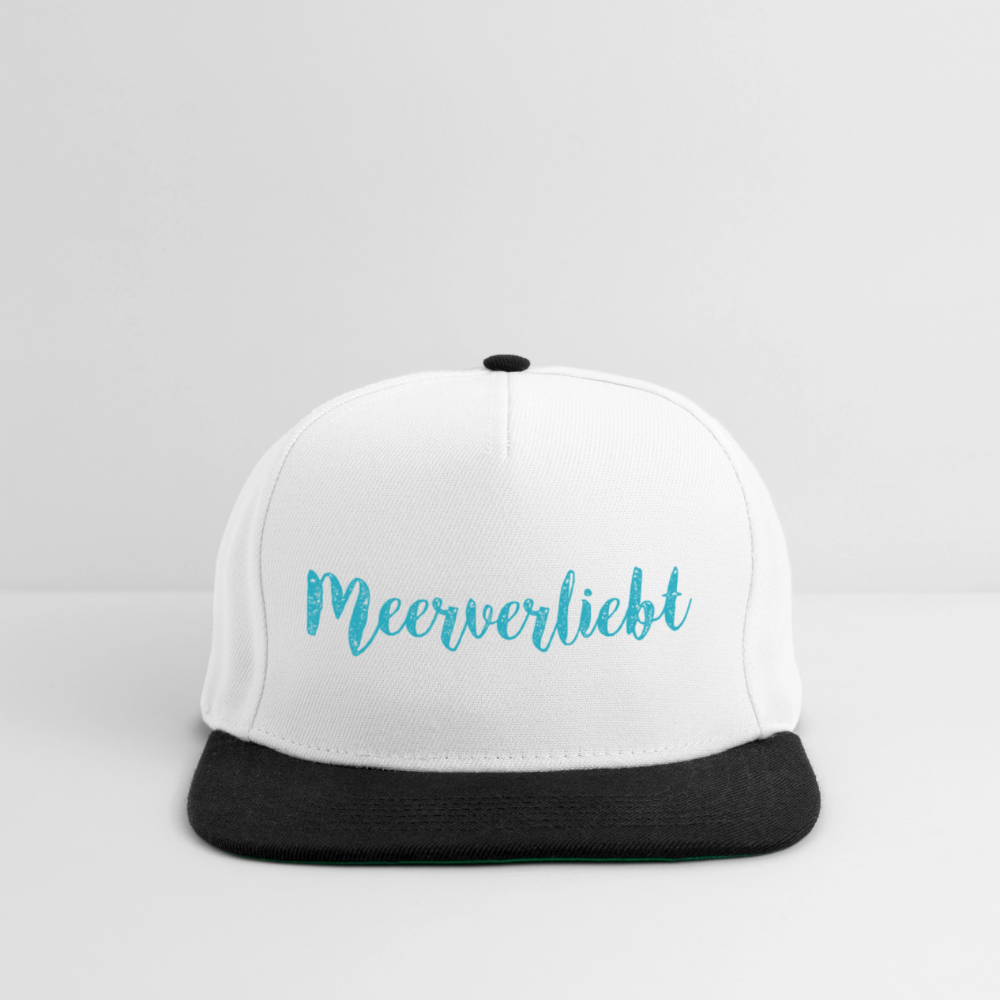 Snapback Cap - Meerverliebt - Weiß/Schwarz