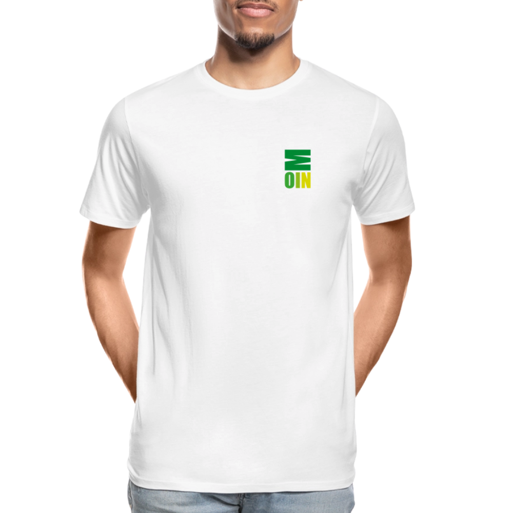 Männer Premium Bio T-Shirt - Moin - Weiß