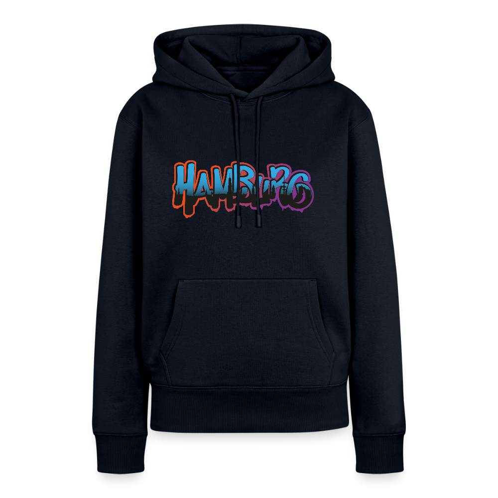 Damen Premium Hoodie - Hamburg - Navy