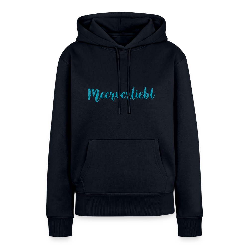 Damen Premium Hoodie - Meerverliebt - Navy