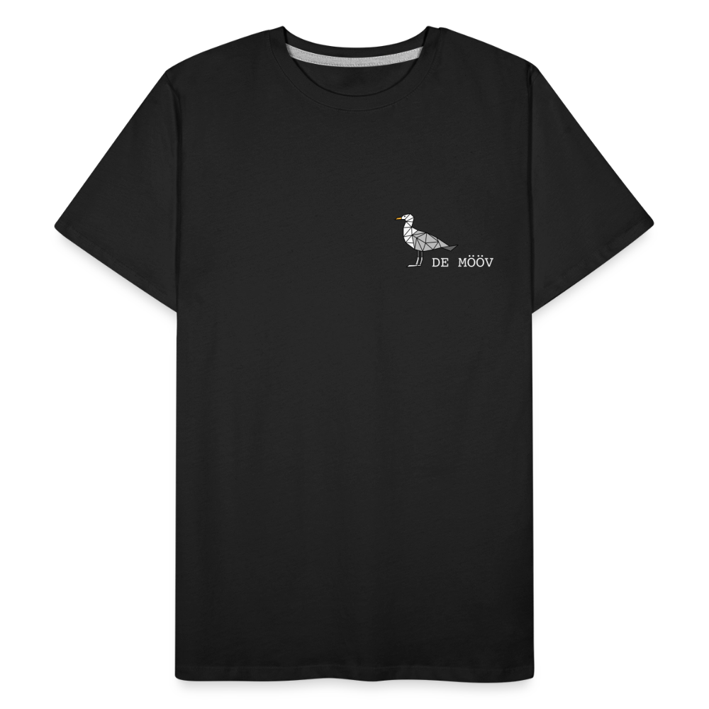 Männer Premium Bio T-Shirt - de mövv (weiss) - Schwarz