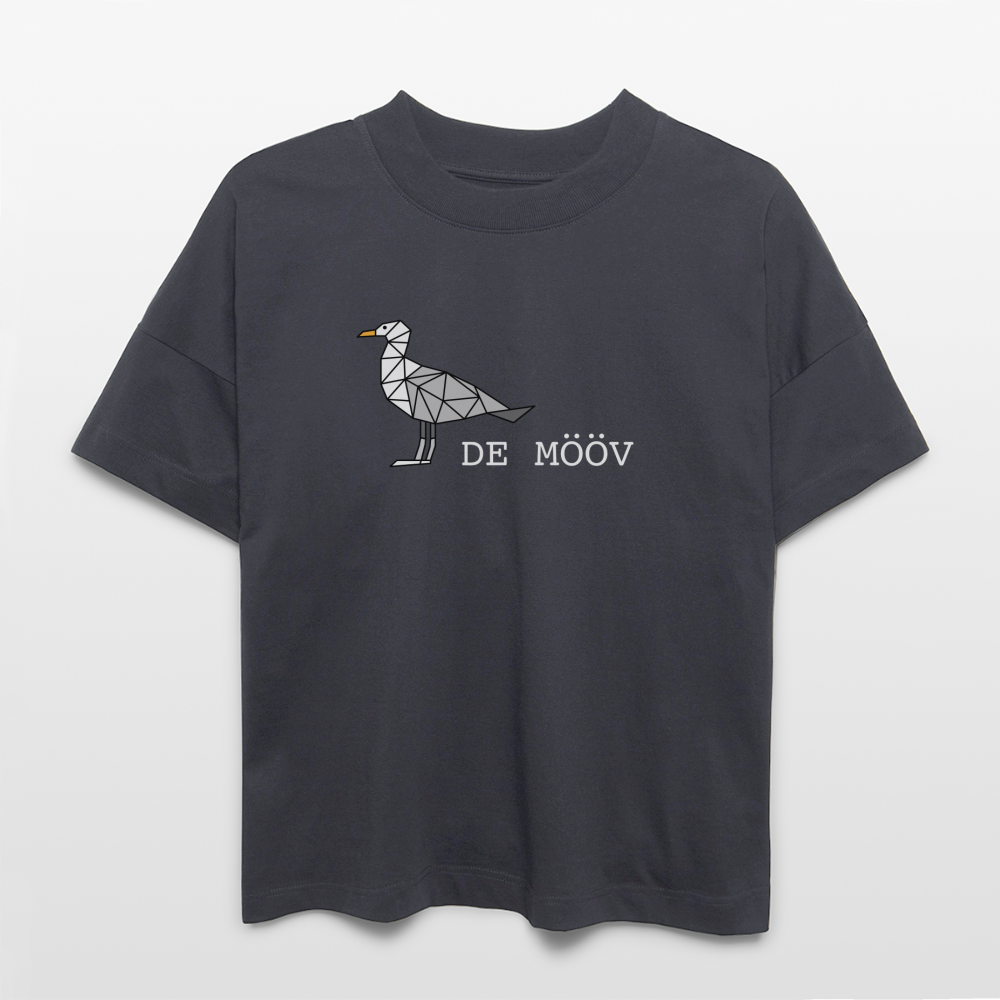 Unisex Oversize Bio-T-Shirt - de Mööv (weiss) - Indigoblau