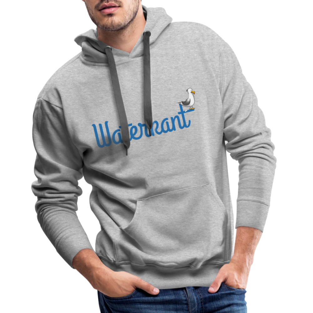Männer Premium Hoodie - Waterkant - Grau meliert