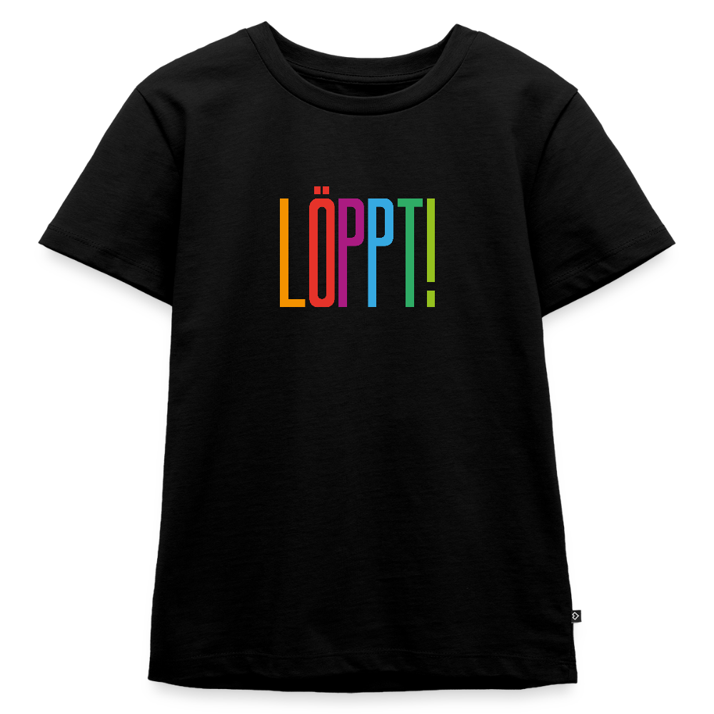 Kinder Premium T-Shirt - Löppt! - Schwarz