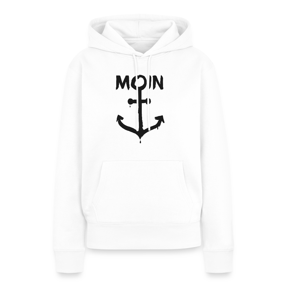 Damen Premium Hoodie - Moin Anker - Weiß