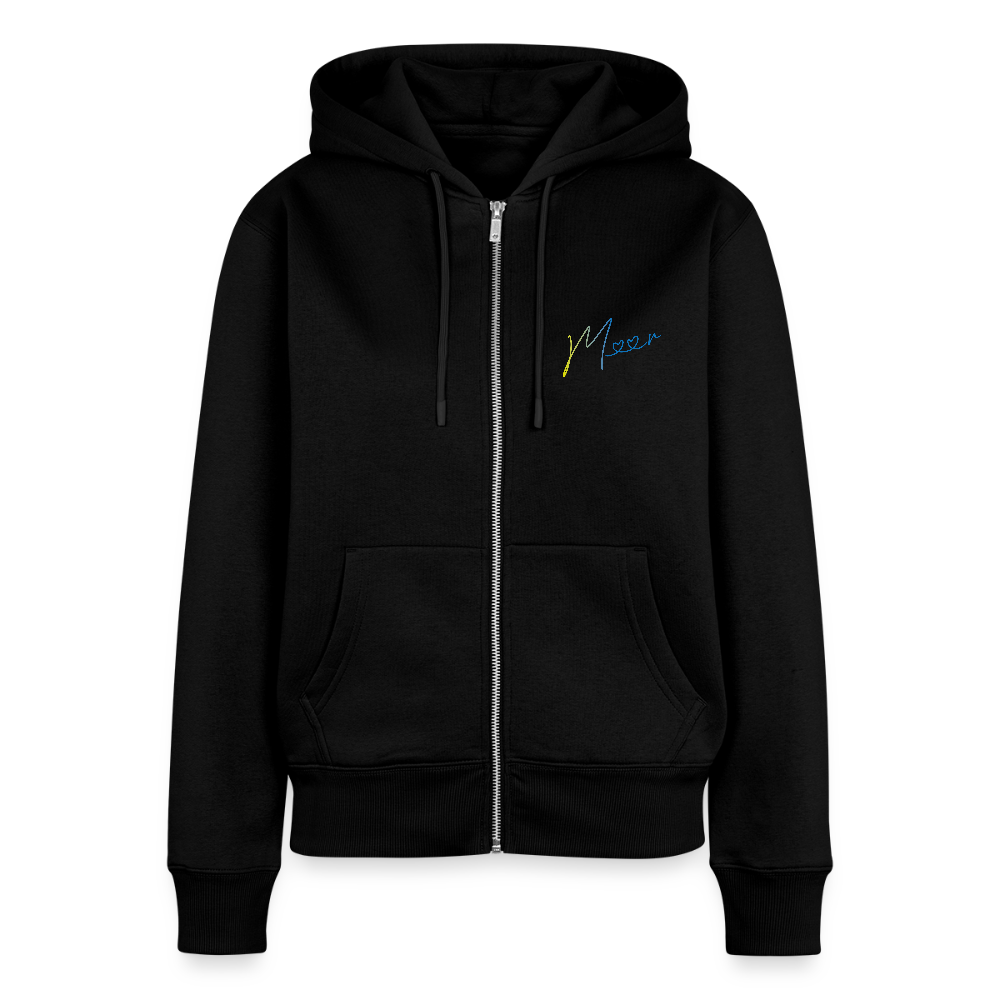 Frauen Premium Kapuzenjacke - Meer - Schwarz