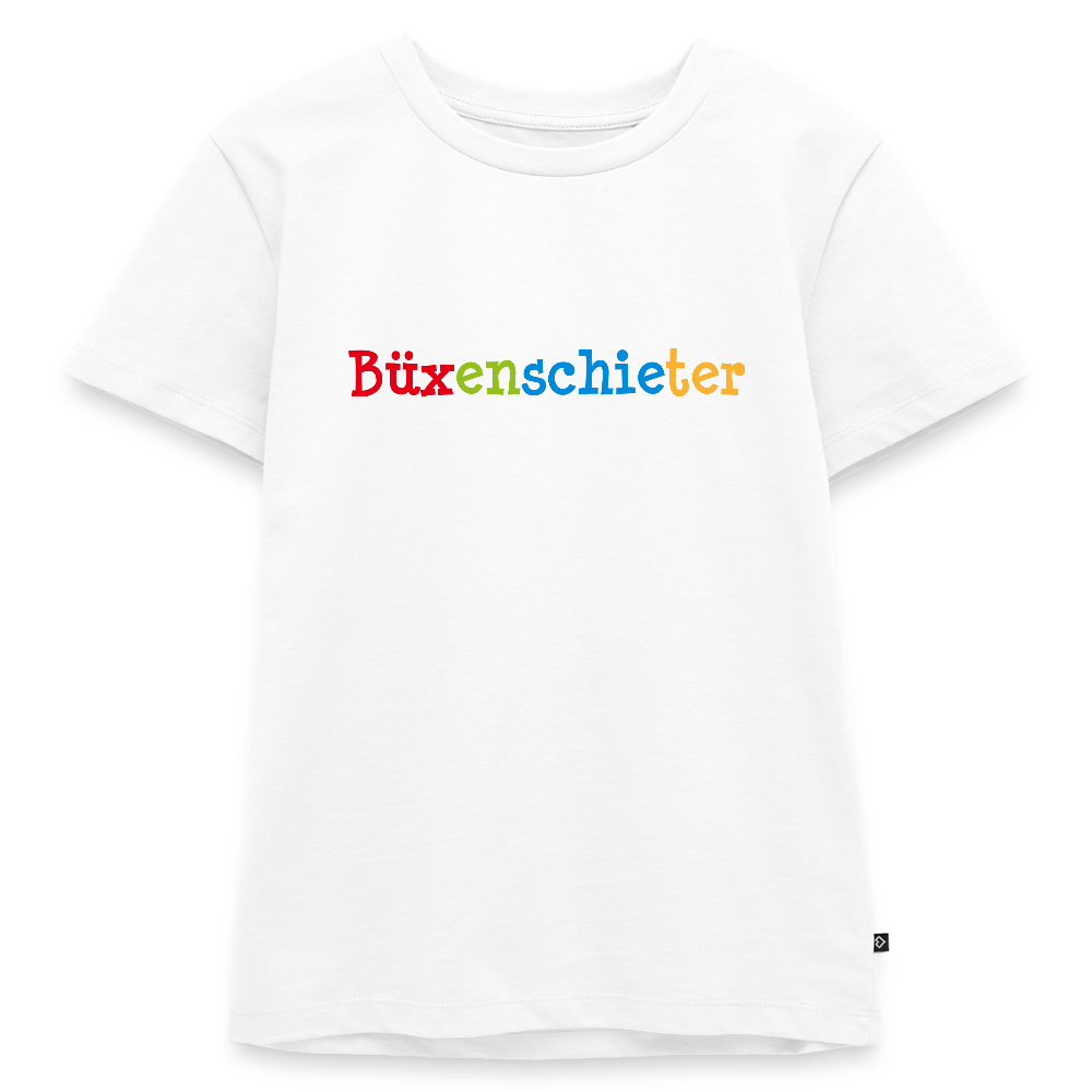 Kinder Premium T-Shirt - Büxenschieter - Weiß