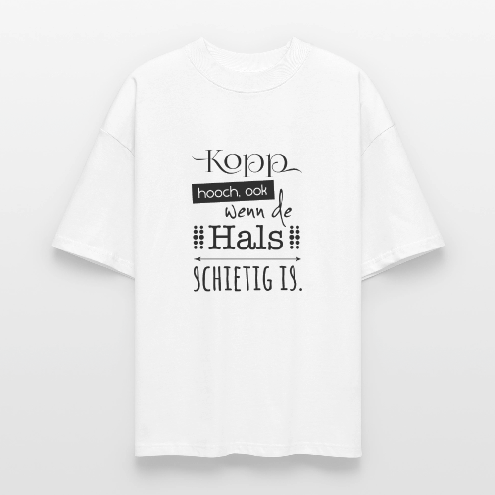 Unisex Oversize Bio-T-Shirt - Kopp hooch - Weiß