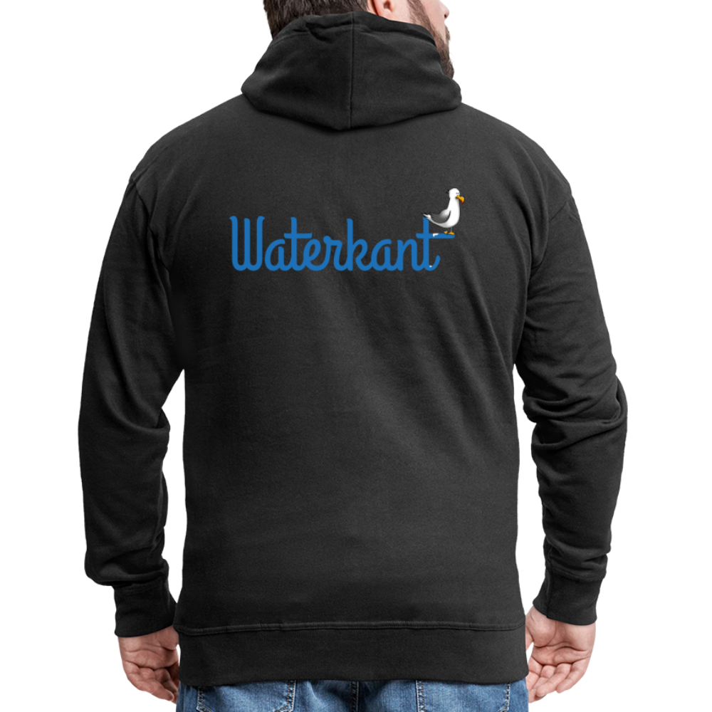 Männer Premium Kapuzenjacke - Waterkant - Schwarz