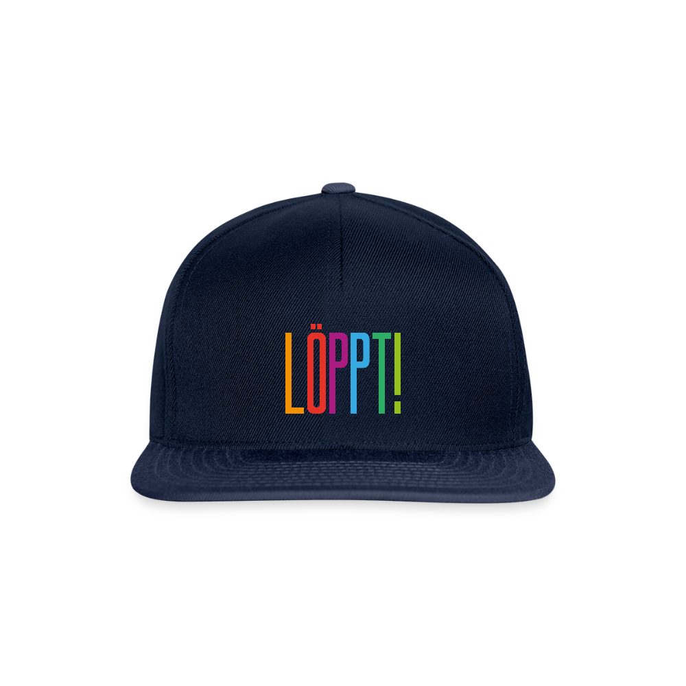 Snapback Cap - Löppt! - Navy/Navy