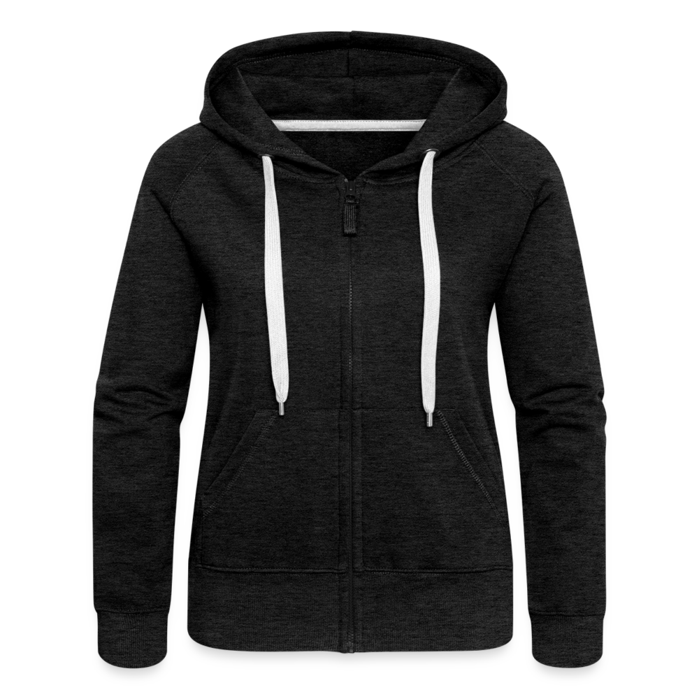 Frauen Premium Kapuzenjacke - kann, mutt, löppt - Anthrazit