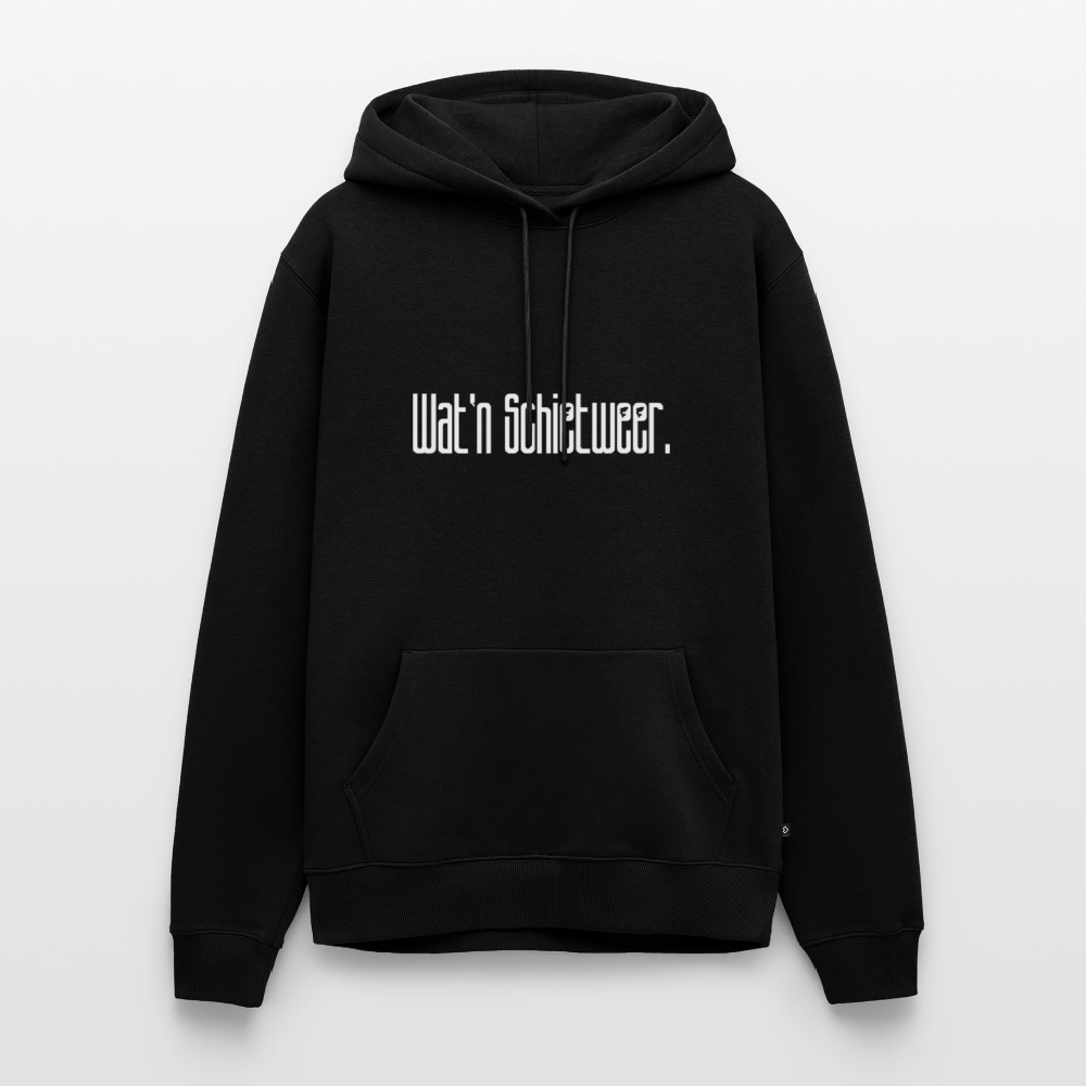 Herren Premium Hoodie - wat'n Schietweer (weiss) - Schwarz
