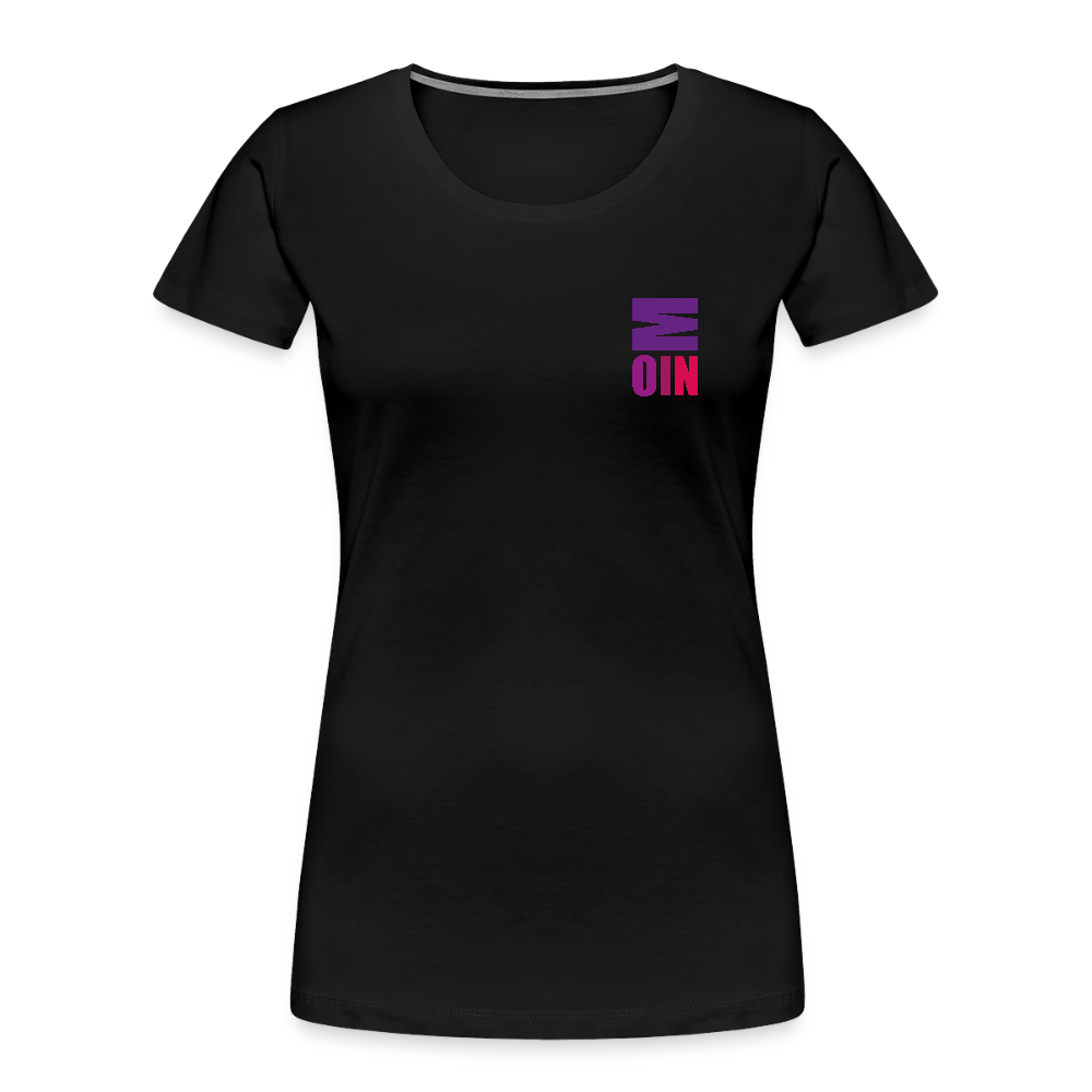 Frauen Premium Bio T-Shirt - Moin - Schwarz