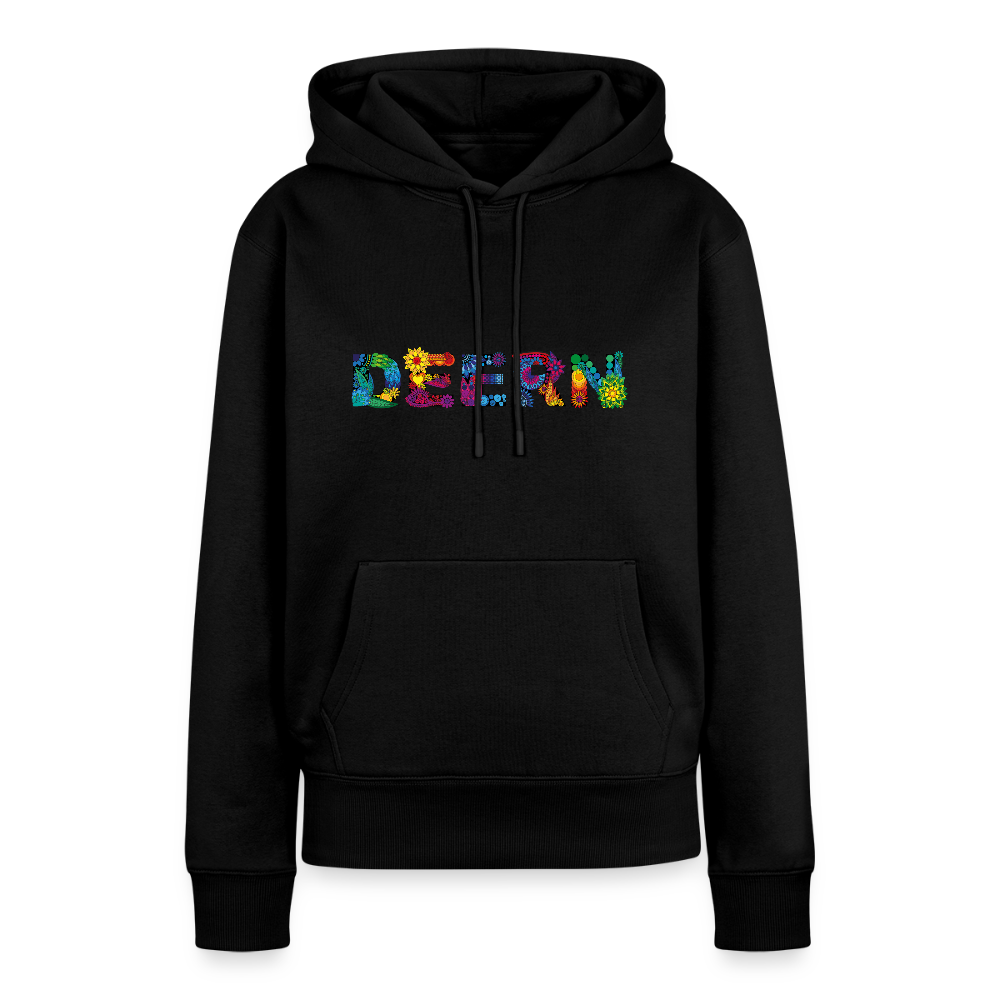 Damen Premium Hoodie - Deern - Schwarz