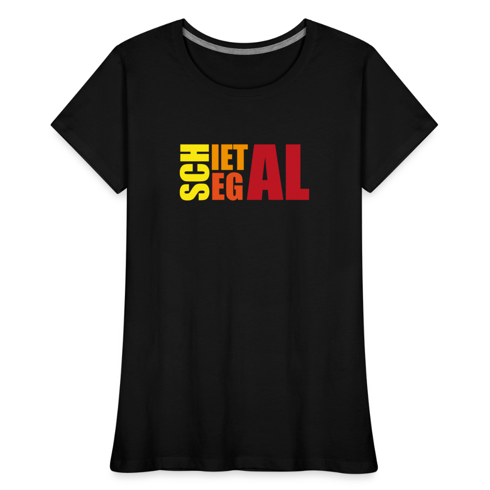 Frauen Premium Bio T-Shirt - Schietegal - Schwarz