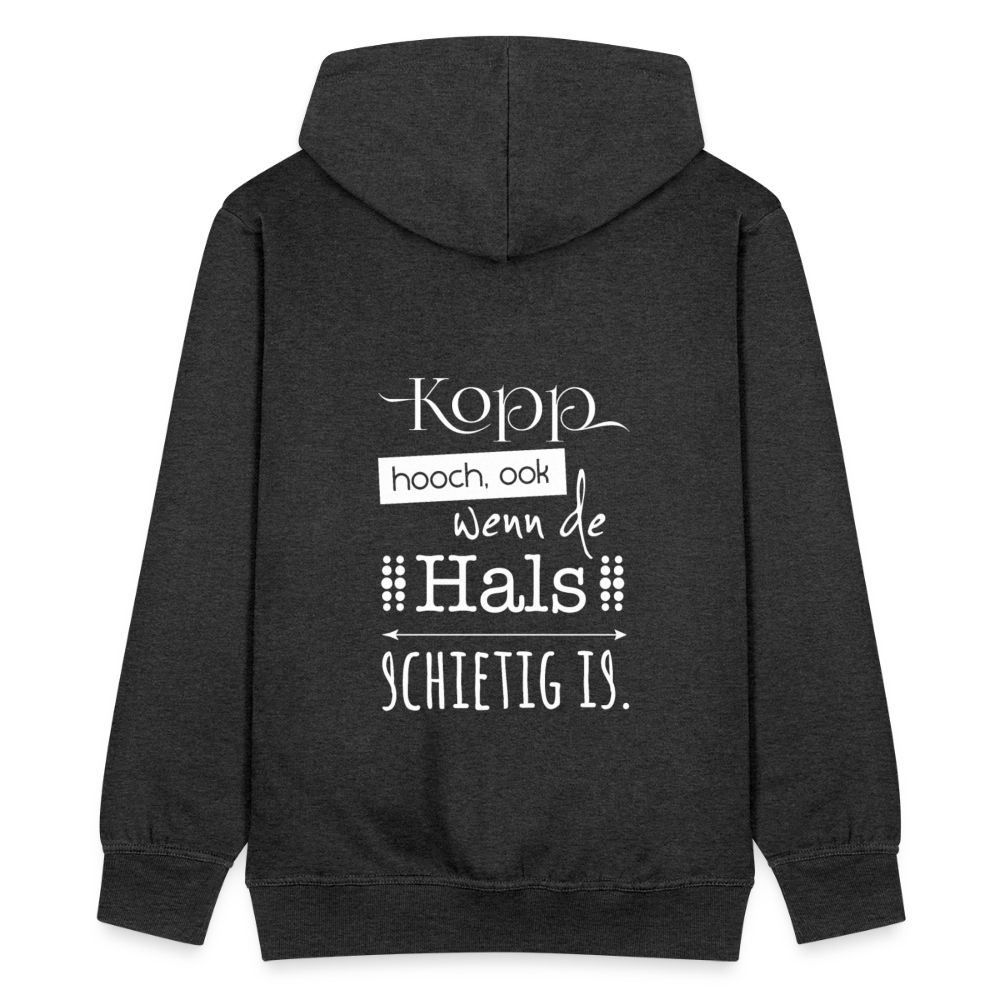 Herren Premium Kapuzenjacke - Kopp hooch (weiss) - Anthrazit