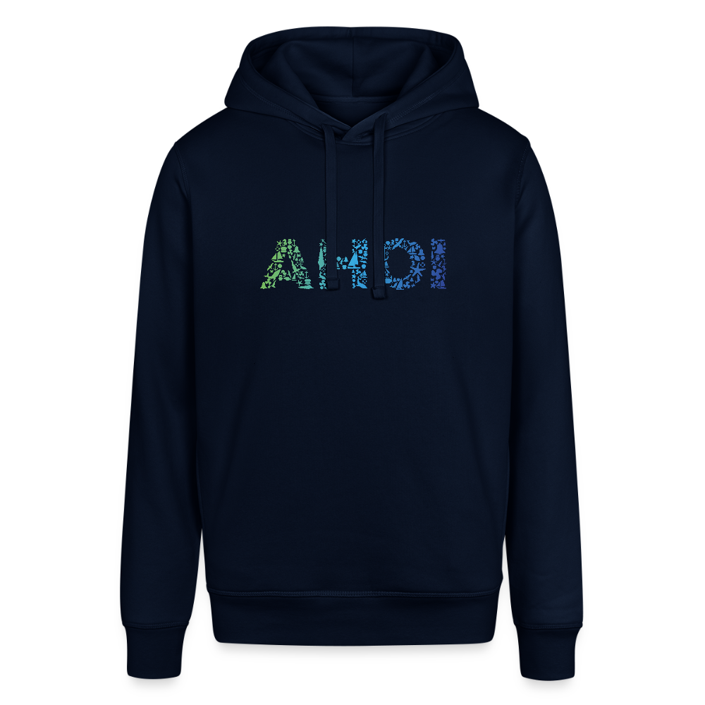 Unisex Bio-Hoodie - Ahoi doodles - Navy
