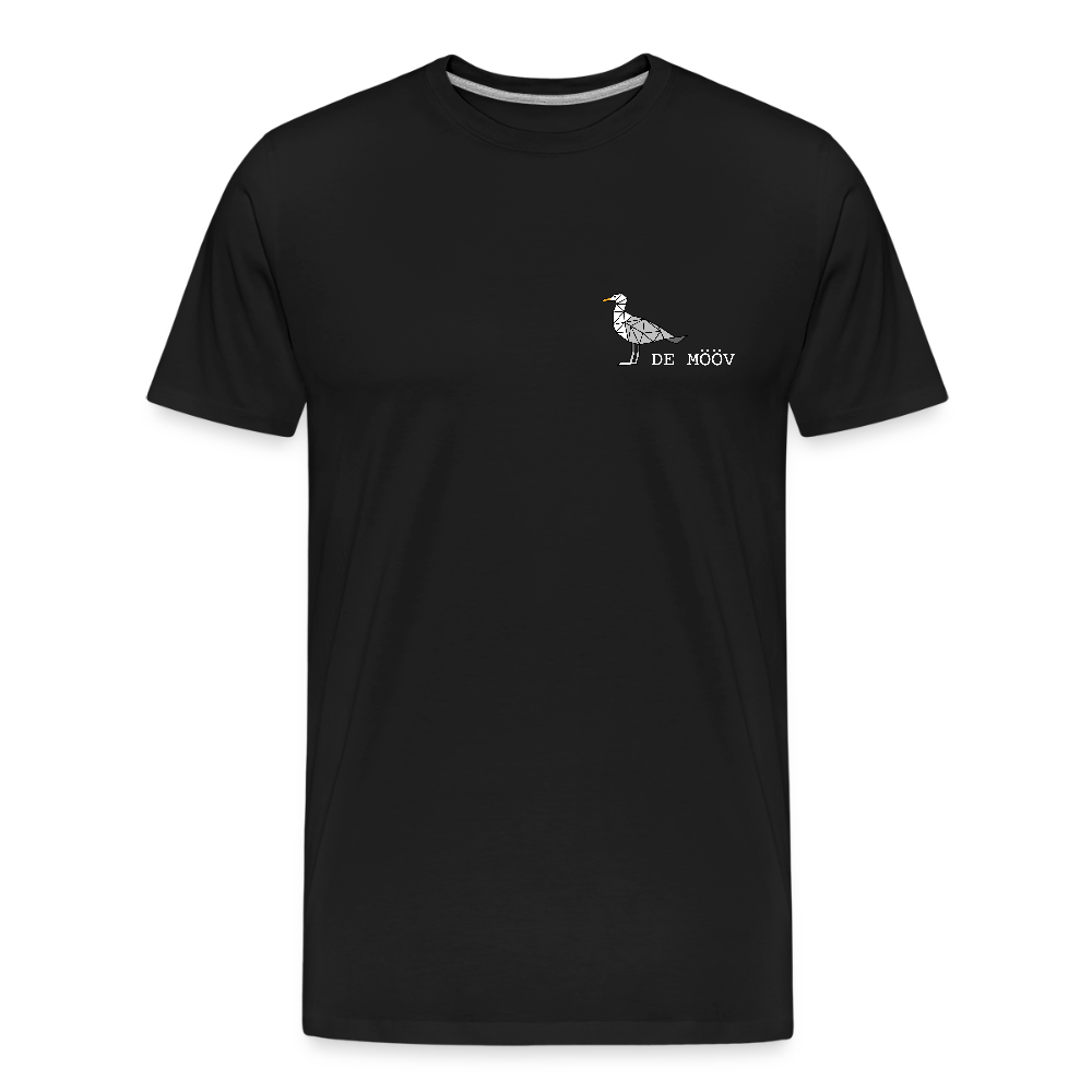 Männer Premium Bio T-Shirt - de mövv (weiss) - Schwarz