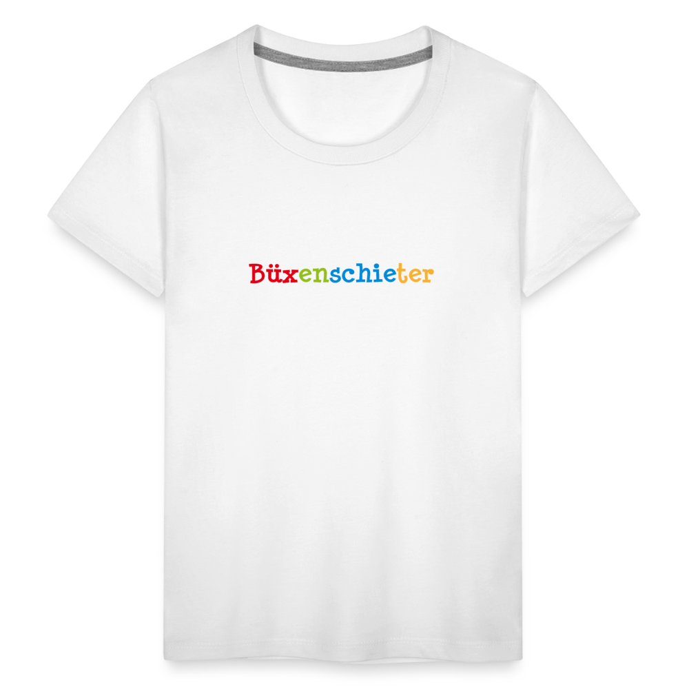 Kinder Premium T-Shirt - Büxenschieter - Weiß
