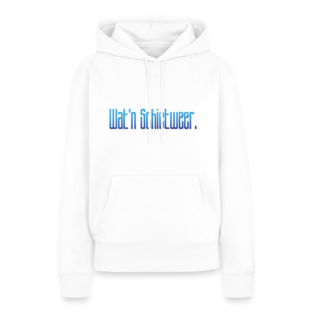 Damen Premium Hoodie - wat'n Schietweer - Weiß