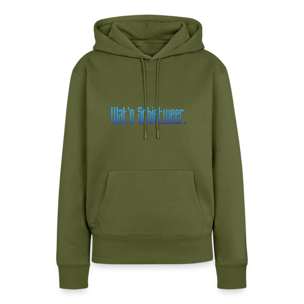 Damen Premium Hoodie - wat'n Schietweer - Khaki