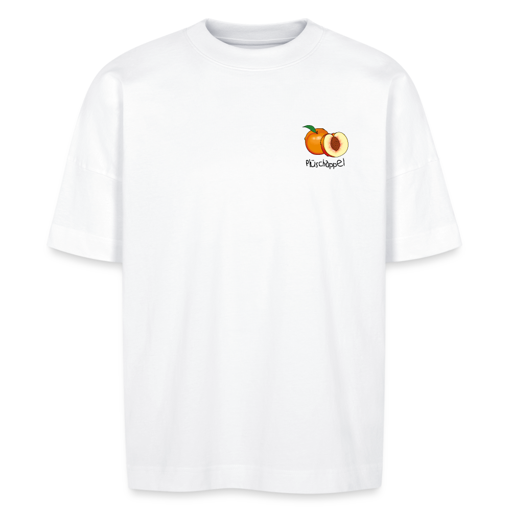 Unisex Oversize Bio-T-Shirt - Plüschappel - Weiß
