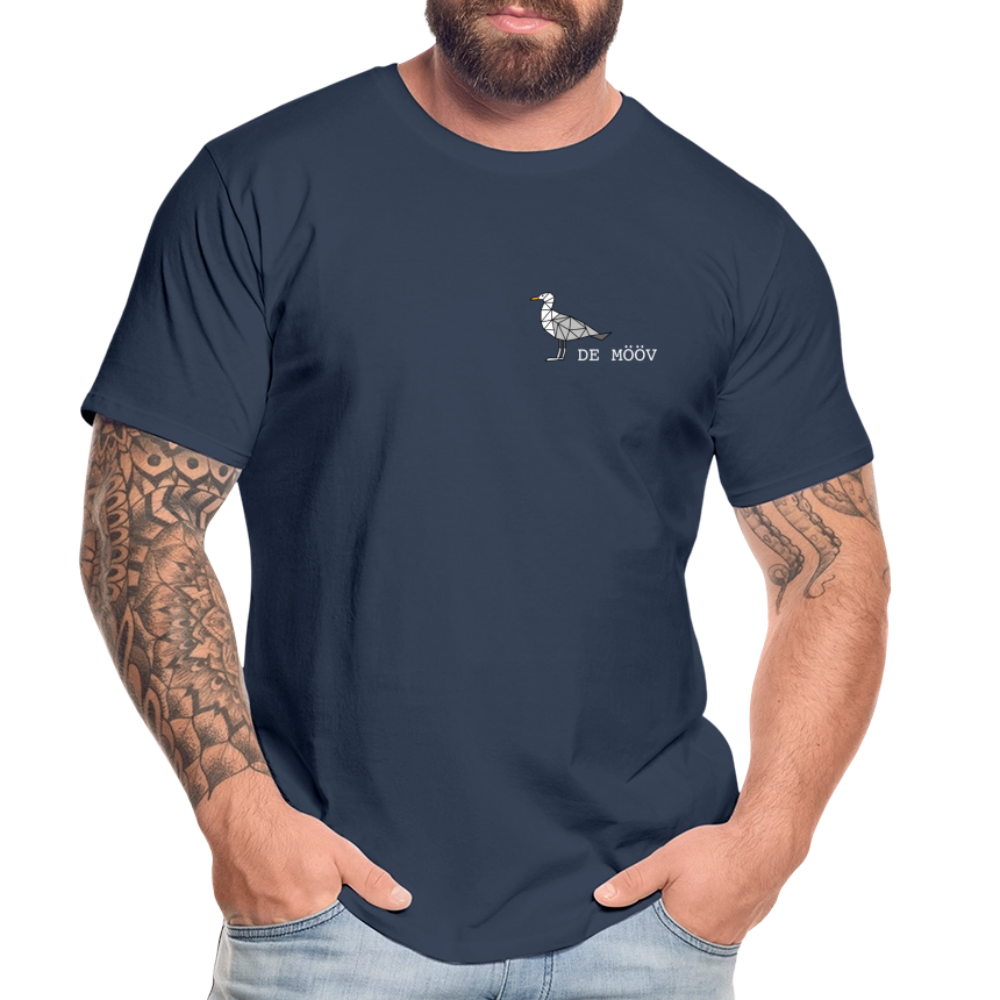 Männer Premium Bio T-Shirt - de mövv (weiss) - Navy