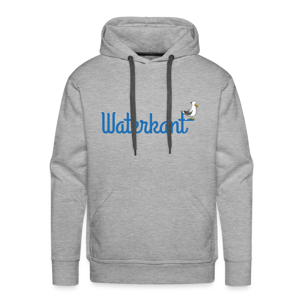 Männer Premium Hoodie - Waterkant - Grau meliert