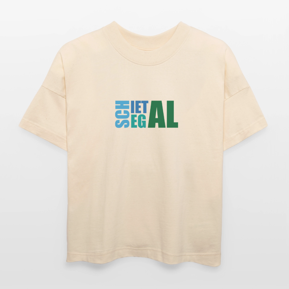 Unisex Oversize Bio-T-Shirt -Schietegal - Naturweiß