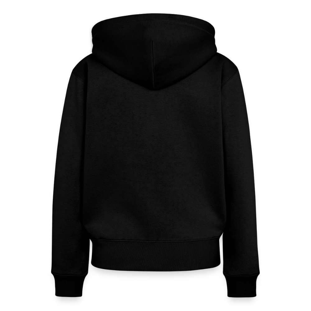 Frauen Premium Kapuzenjacke - de Mööv (weiss) - Schwarz