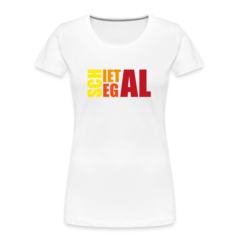Frauen Premium Bio T-Shirt - Schietegal - Weiß