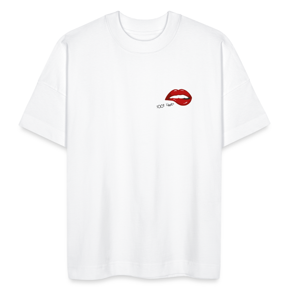Unisex Oversize Bio-T-Shirt - sööt Lippen - Weiß